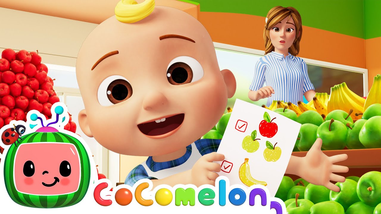 Apples & Bananas Grocery Store Song! | CoComelon Nursery Rhymes & Kids Songs img